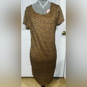 American City Wear tan leopard print Dress